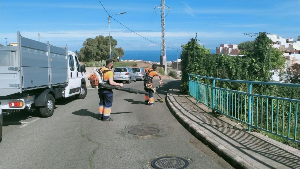 Labores de limpieza en el municipio de Arucas. | | LP/DLP