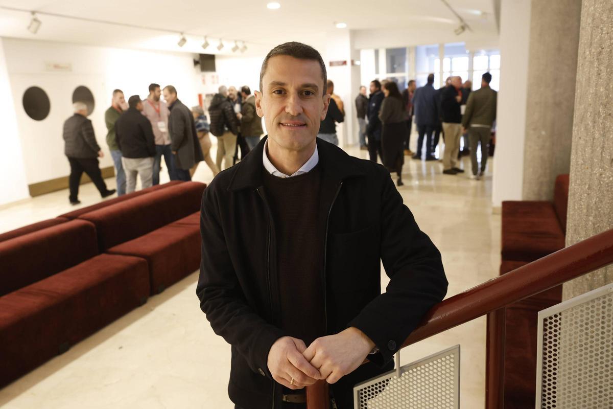 Javier Quirós, en la Casa de Cultura de Avilés