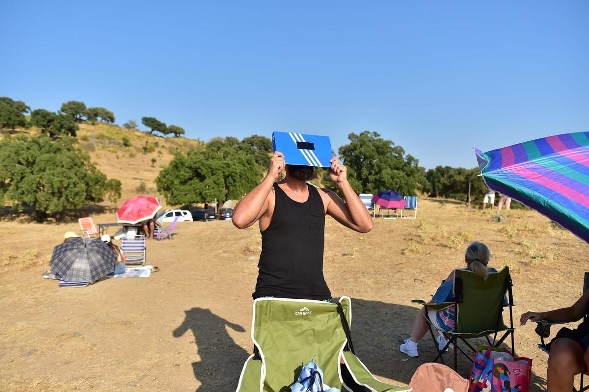 Ambiente previo al eclipse en Plasencia Ambiente previo al eclipse en Plasencia