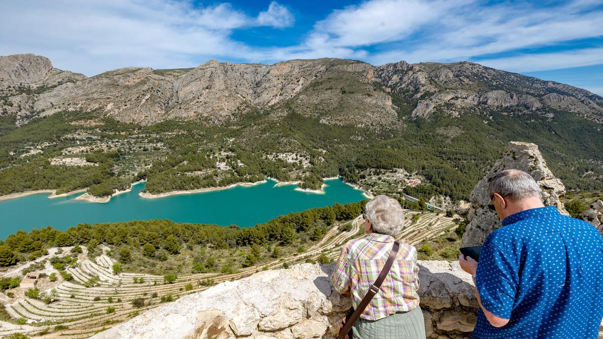 El embalse de Guadalest, en una imagen tomada la pasada semana.