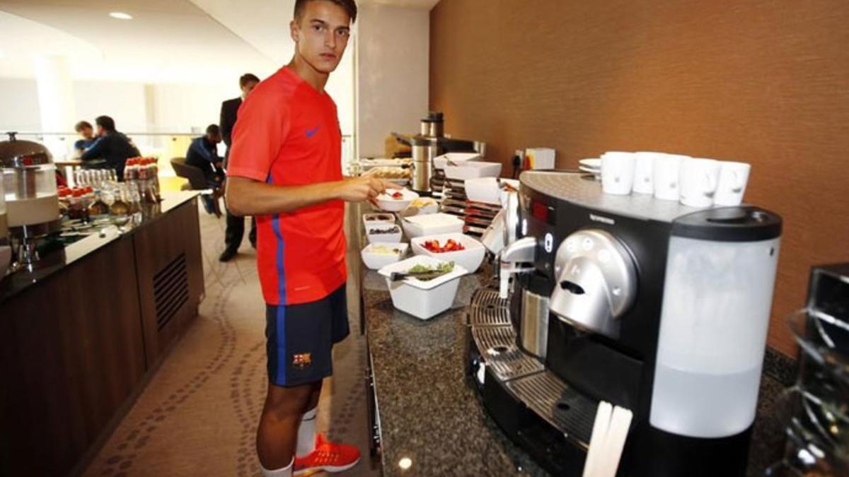 Denis Suárez, en el stage del Barcelona