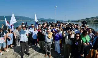 El homenaje a las víctimas del franquismo en la isla de San Simón urge su declaración como lugar de memoria
