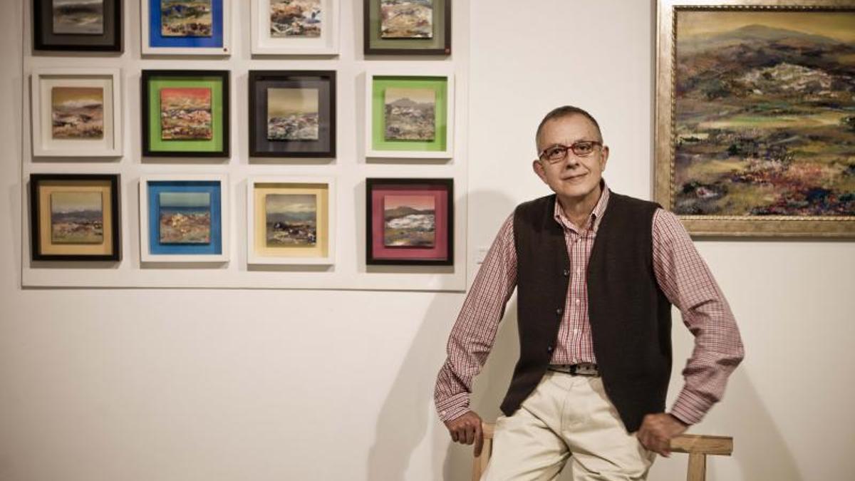 Javier Sarrió, en una exposición en el Club INFORMACIÓN en 2013