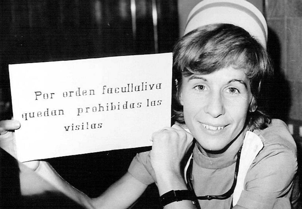 Infermera del Trueta el 1971