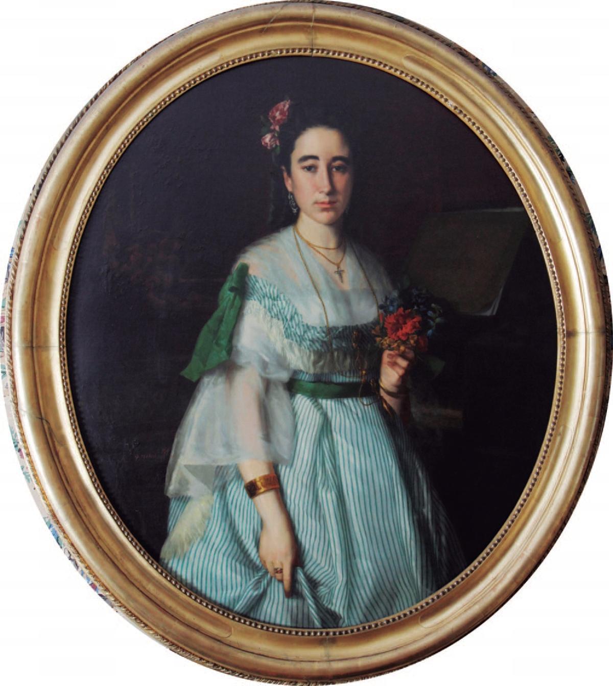 Retrato realizado por Ramón Vives a Carmen Babiano.