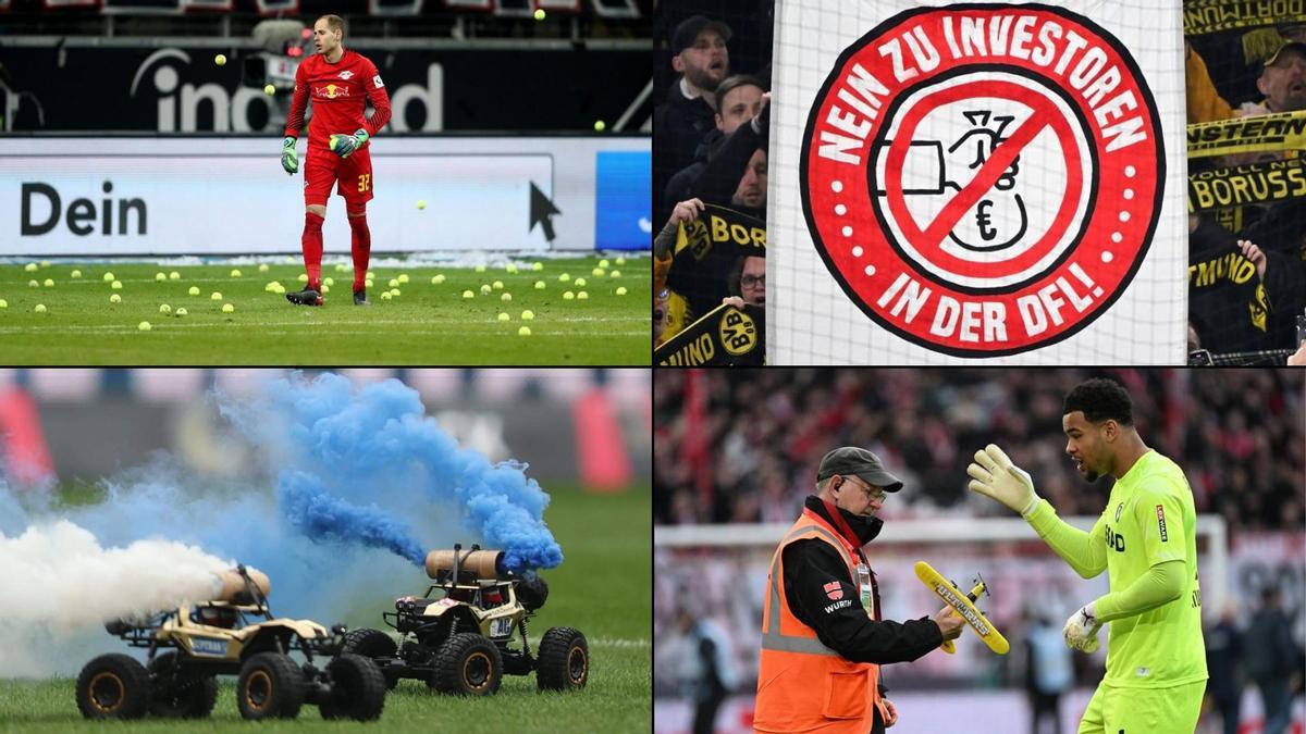 Múltiples protestas en los estadios de la Bundesliga