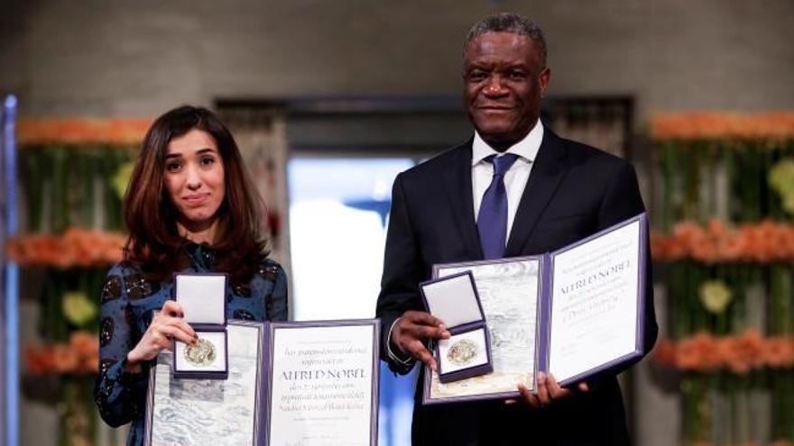El congoleño Denis Mukwege y la iraquí Nadia Murad reciben el Nobel de la Paz
