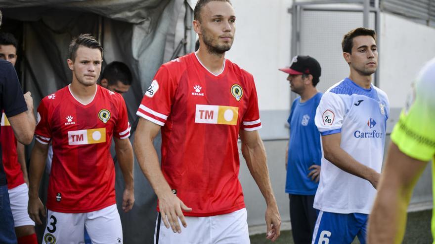 Pablo Íñiguez, en el debut liguero en El Prat.