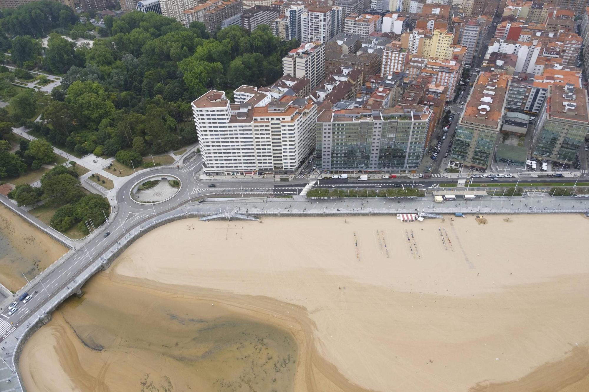 En imágenes: Así se ve Gijón desde el aire