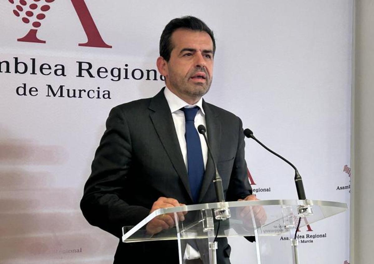 Rubén Martínez Alpañez, portavoz de Vox en la Asamblea.