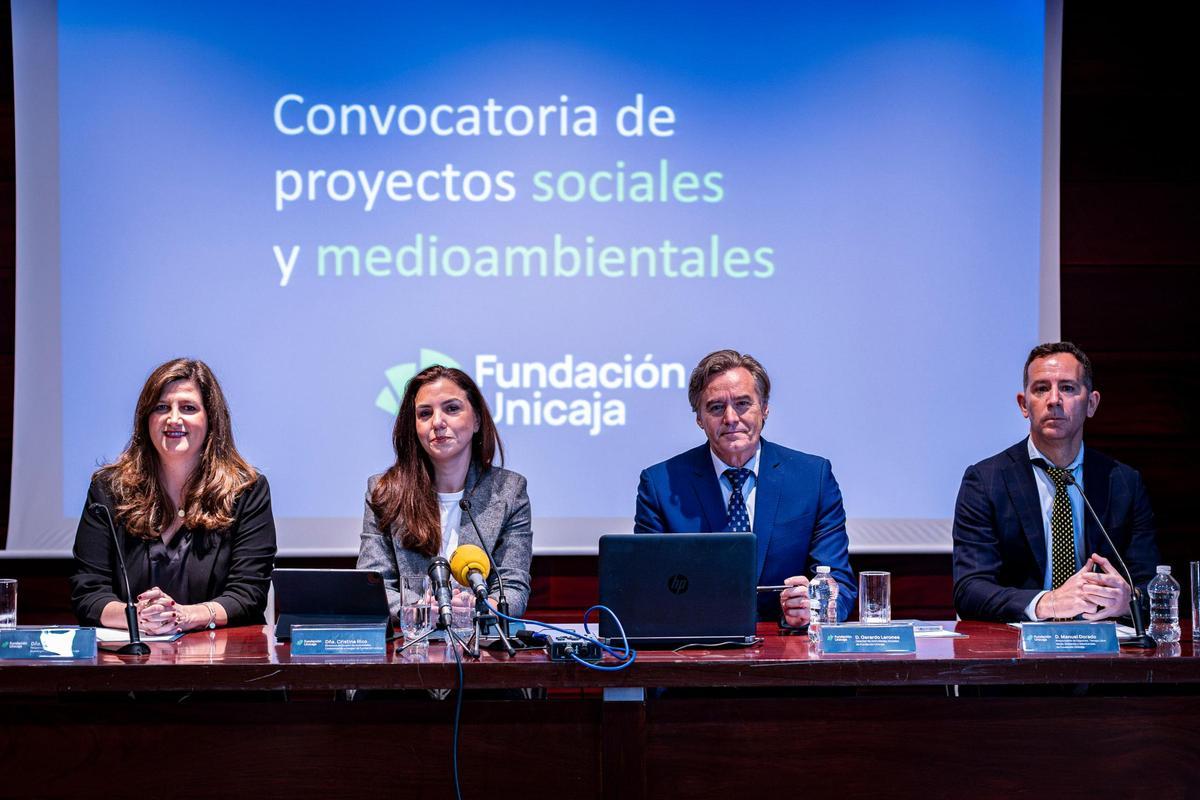Momento de la presentación de las Convocatorias Acción Social y Medio Ambiente