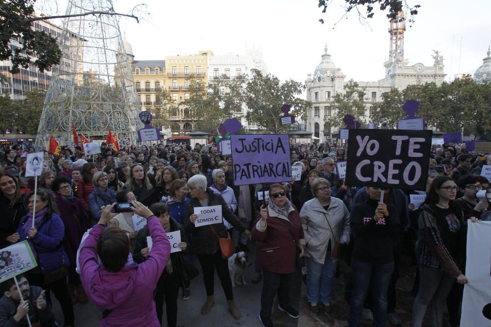 Protesta en València contra la "justicia machista"