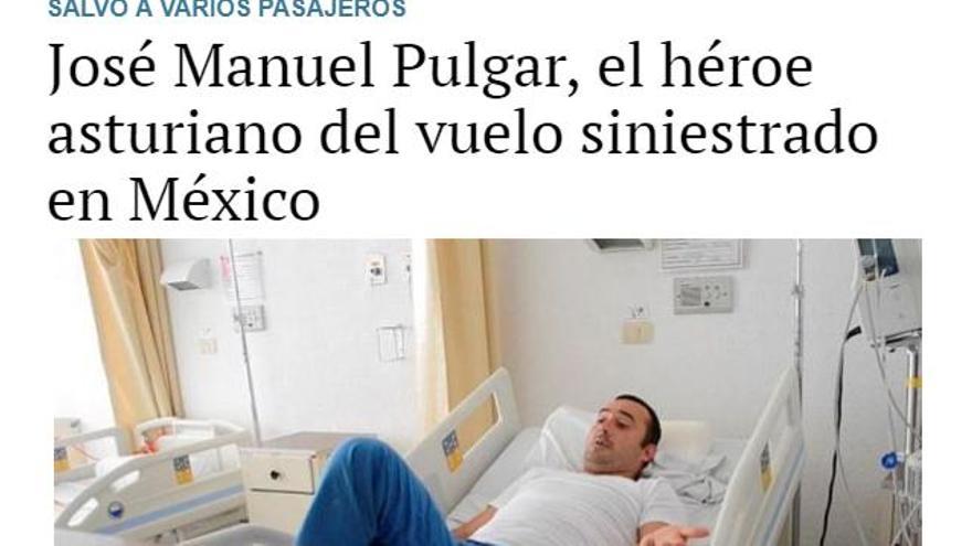 Bautizan como el &quot;héroe español&quot; al asturiano que salvó a varias personas en el accidente aéreo de México