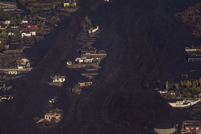 Imágenes aéreas del volcán de La Palma