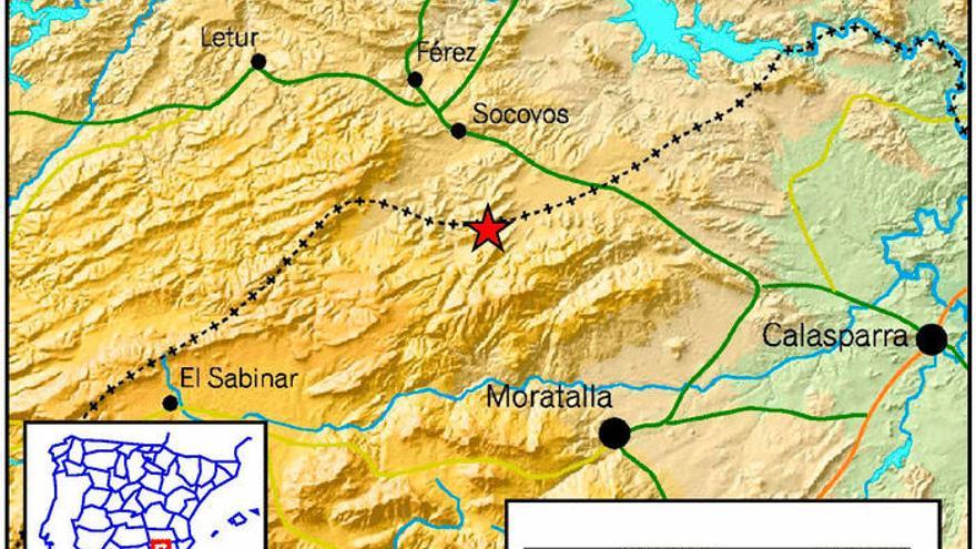 Dos terremotos leves sacuden Calasparra y Moratalla