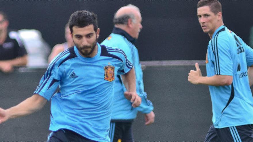 Albiol,con la selección española de fútbol.