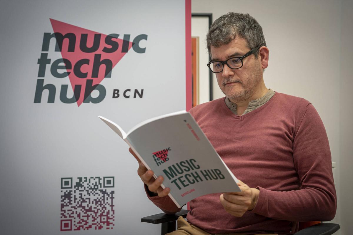 Retratos de José Luis Zagazeta, del Music Tech Hub. Barcelona, 11 de noviembre de 2025. Foto de Sandra Román.