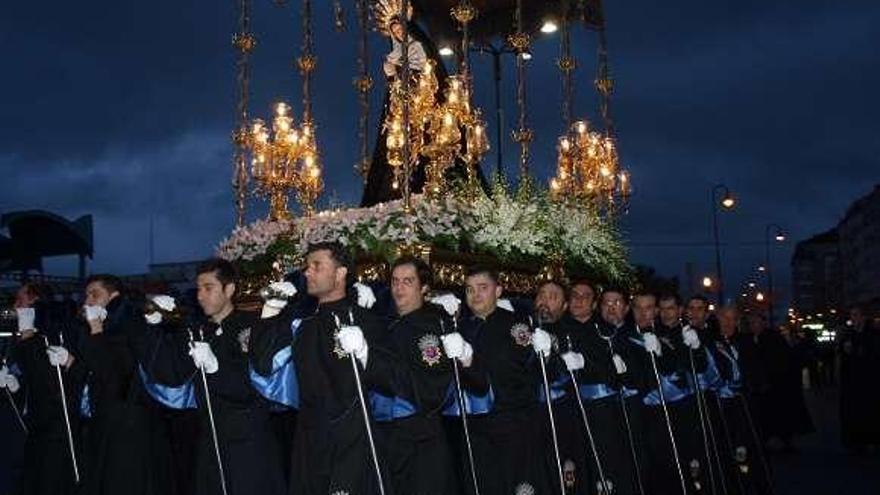 La Virgen de los Dolores durante el Santo Entierro.  // Ana Vilas