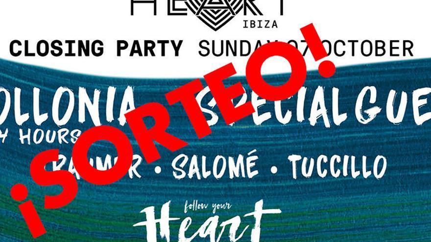 Sorteo de dos entradas para el cierre de Heart Ibiza