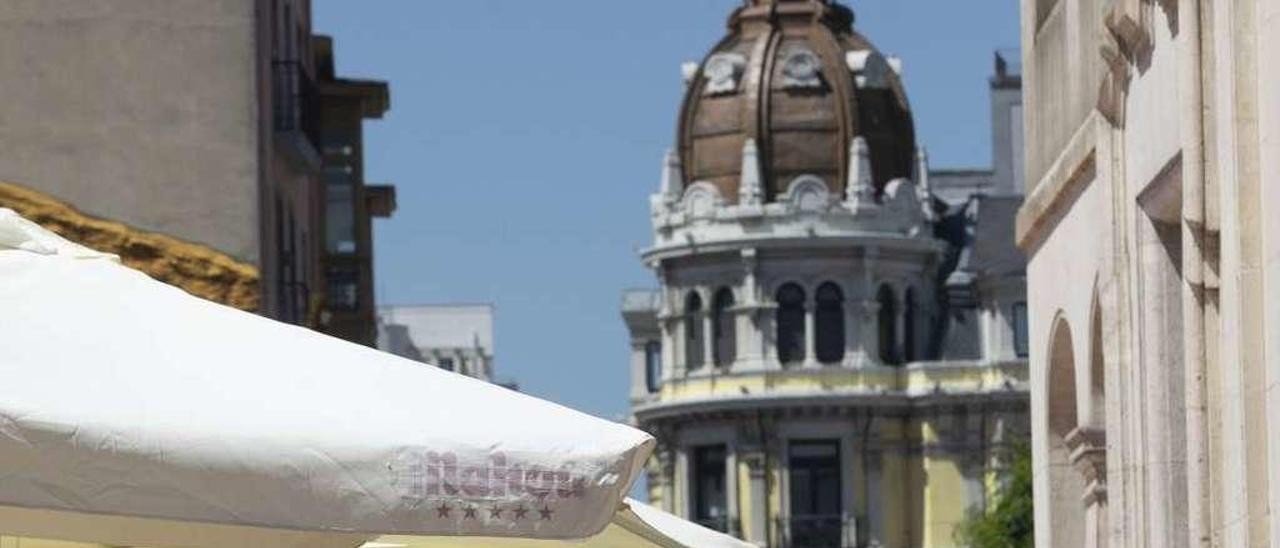 Una terraza de Oviedo.