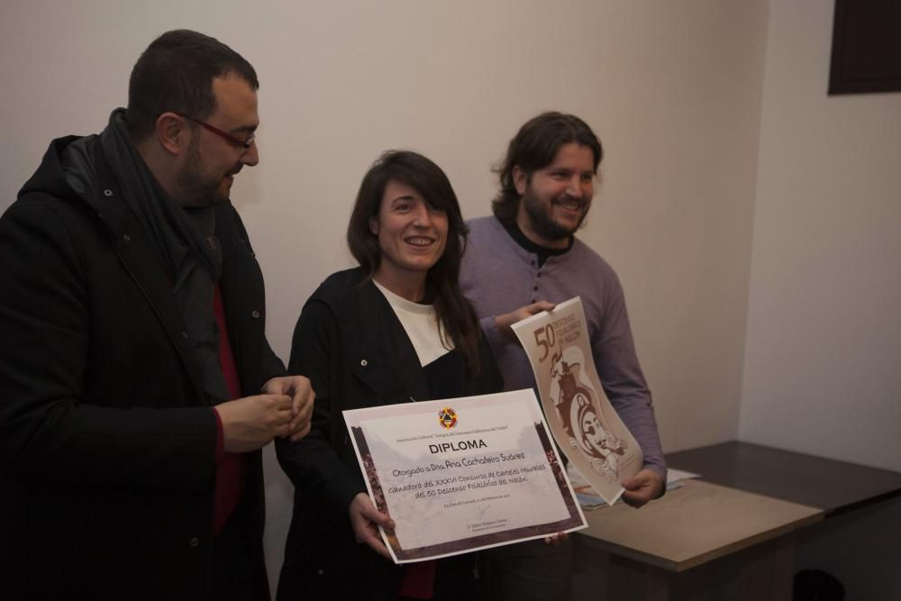 Entrega de premios del Concurso de Carteles del Descenso Folklórico del Nalón en La Pola de Laviana