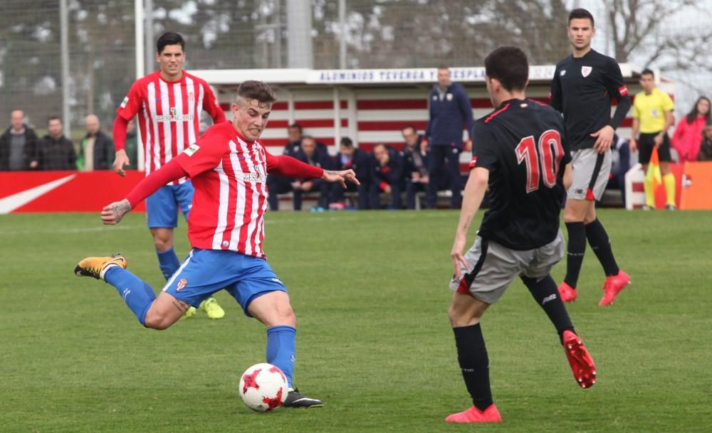 Partido entre el Sporting B y el Athletic B