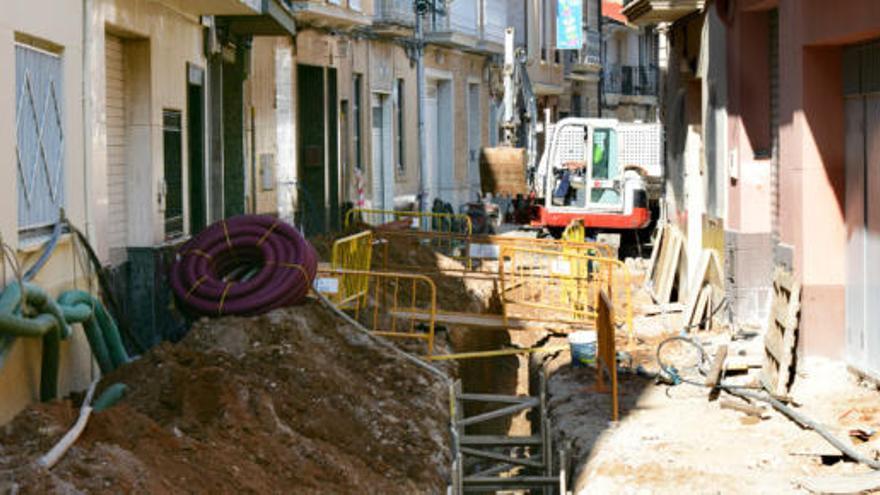 Reforma de las calles en Paiporta.