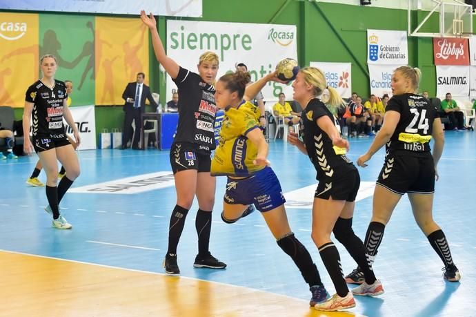 07-04-2019 TELDE. Ida de las semifinales de la Challenge Cup entre el Rocasa de Gran Canaria y el Kristianstad Handboll de Suecia  | 07/04/2019 | Fotógrafo: Andrés Cruz