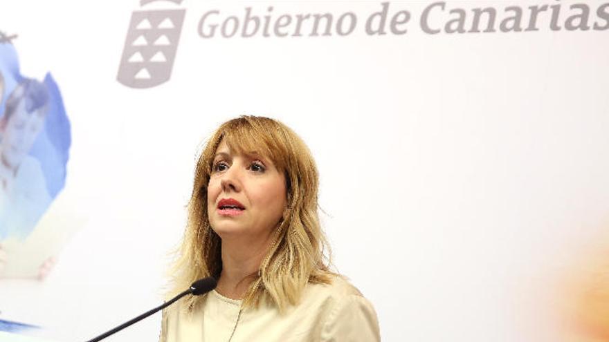 Rosa Dávila, en  la rueda de prensa del Consejo de Gobierno.