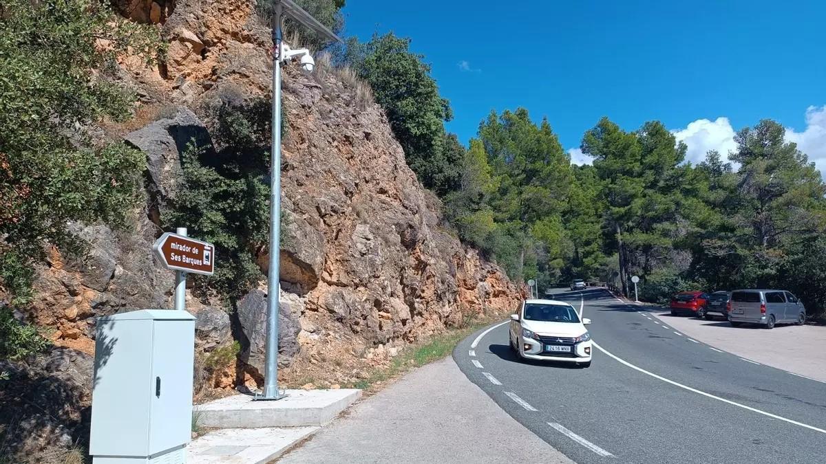 Eine der neuen Kameras in der Serra de Tramuntana.