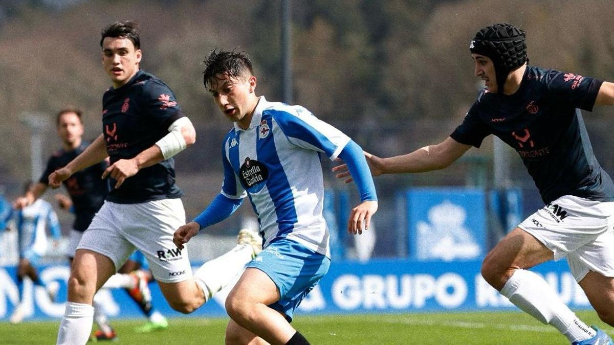 Una jugada del partido