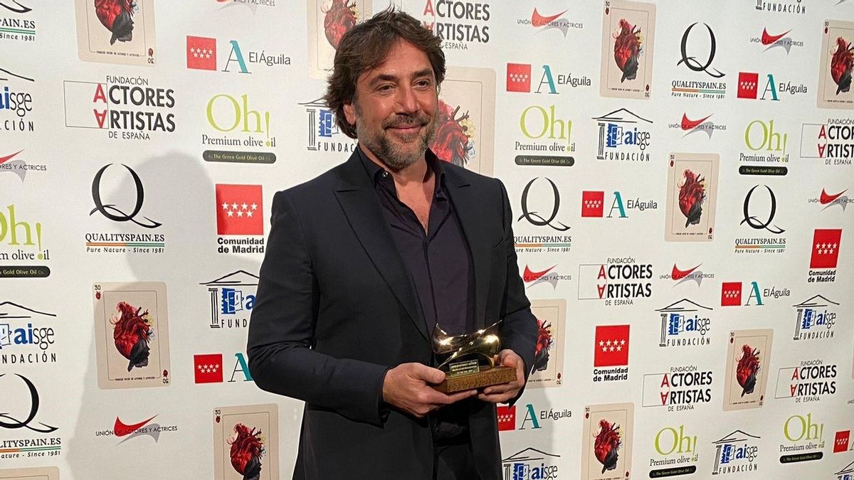 Javier Bardem en la XXX edición de la gala de los premios de la Unión de Actores y Actrices.
