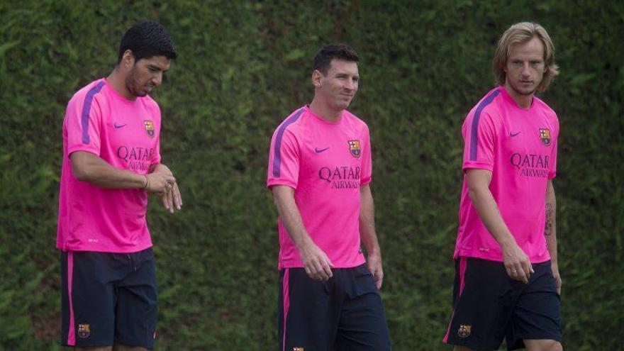 Rafinha y Munir se unen a Messi en el ataque