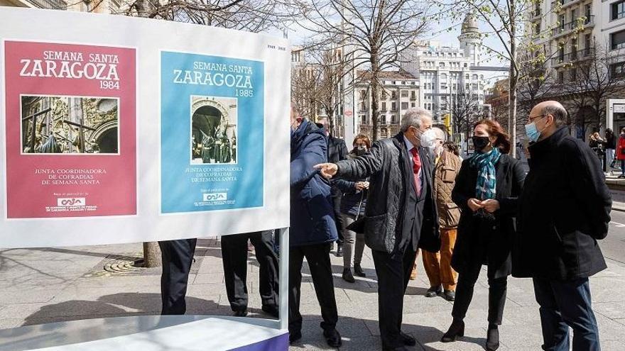 Independencia repasa en forma de cartel la Semana Santa de Zaragoza desde 1949