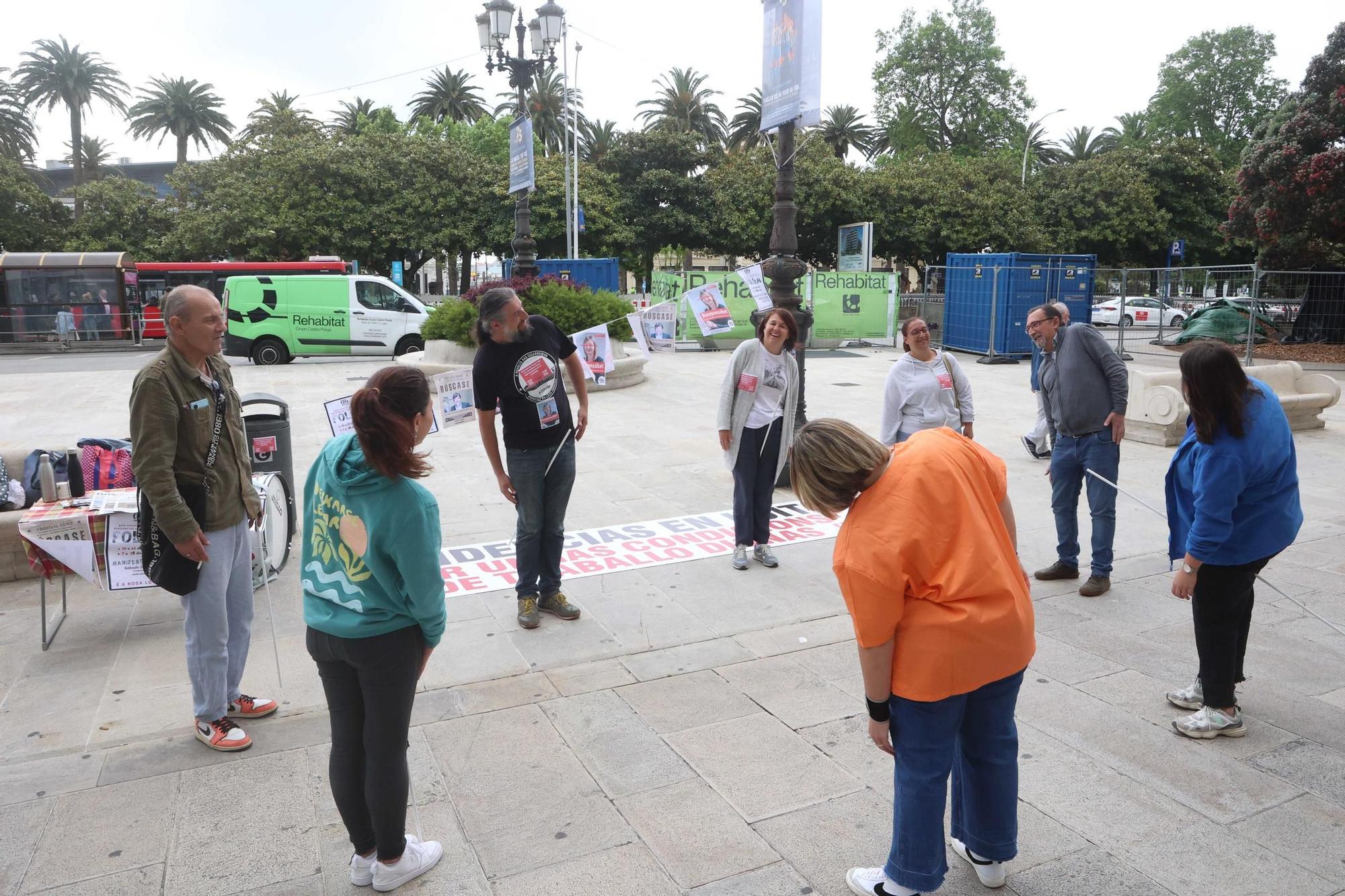 Gimnasia terapéutica y reivindicativa: la protesta de trabajadoras de residencias privadas