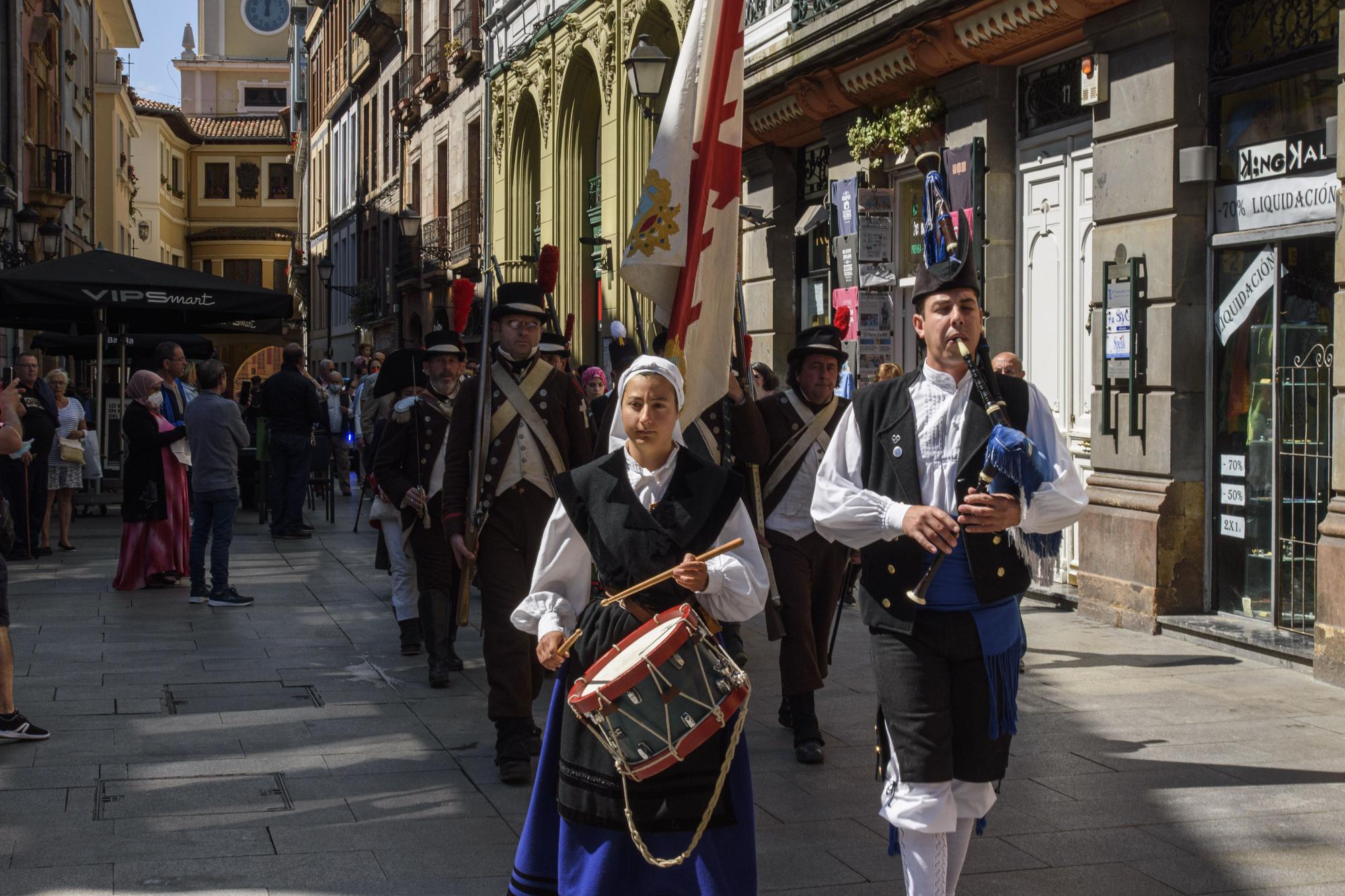 En imágenes: así fue la recreación en Oviedo de la revolución asturiana contra los franceses