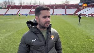 Jonatan Giráldez tras el partido de Copa en Albacete