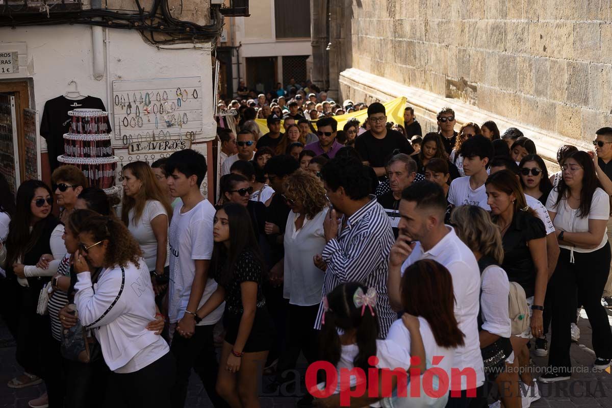 Imágenes del funeral en Caravaca de algunas de las víctimas del incendio en las discotecas de Murcia