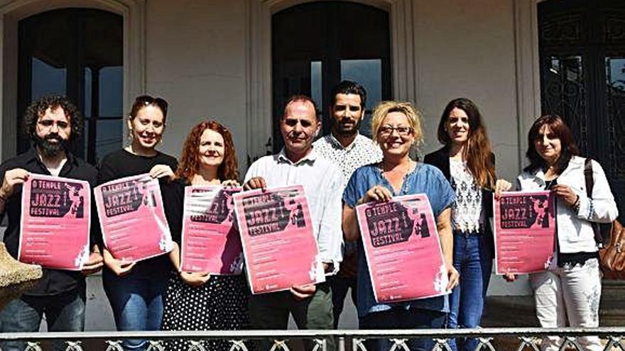 Participantes en la presentación de Temple Jazz, ayer en Vila Concepción.