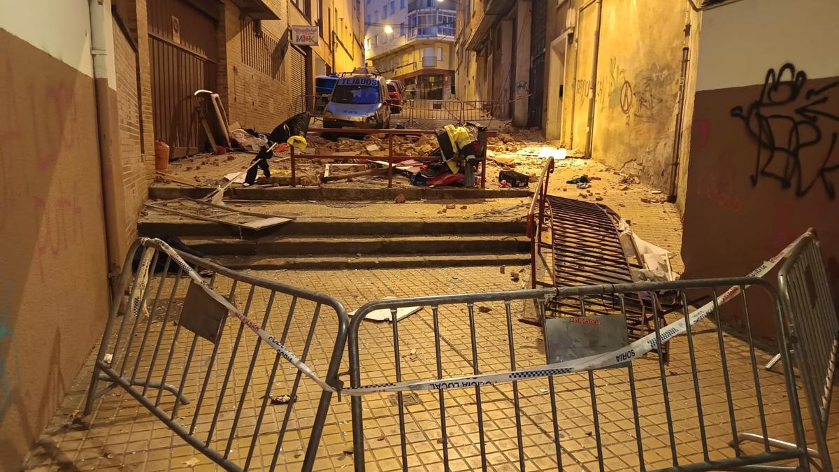 Edificio tras la explosión.