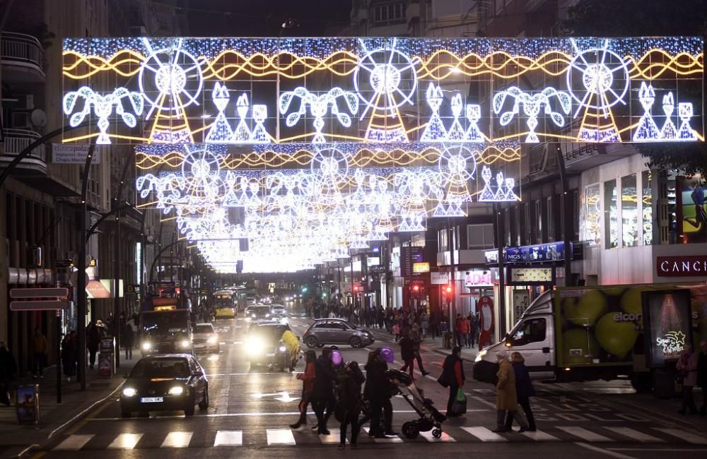 Encendido de luces de Navidad en Murcia