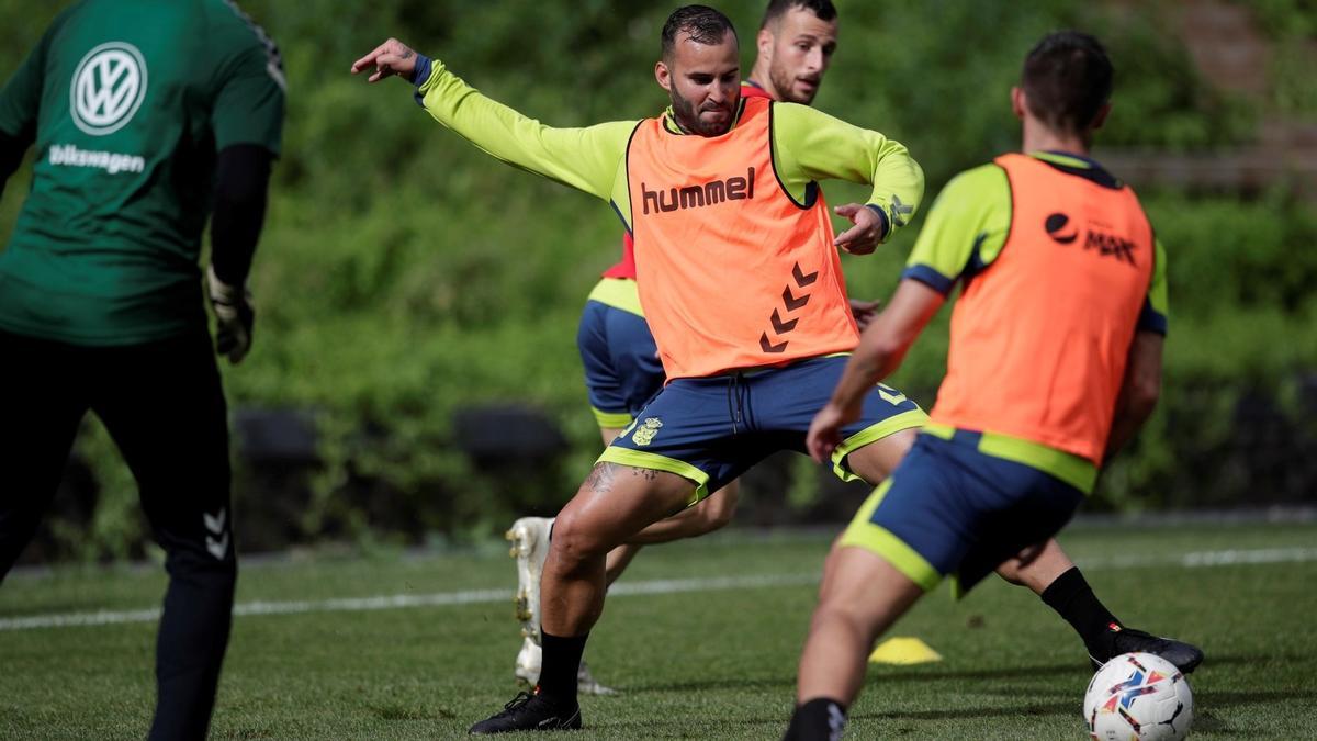 Jesé, entrenándose con sus compañeros.