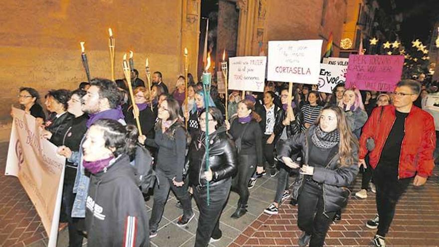 Imagen de la manifestación del pasado sábado contra la violencia hacia las mujeres.