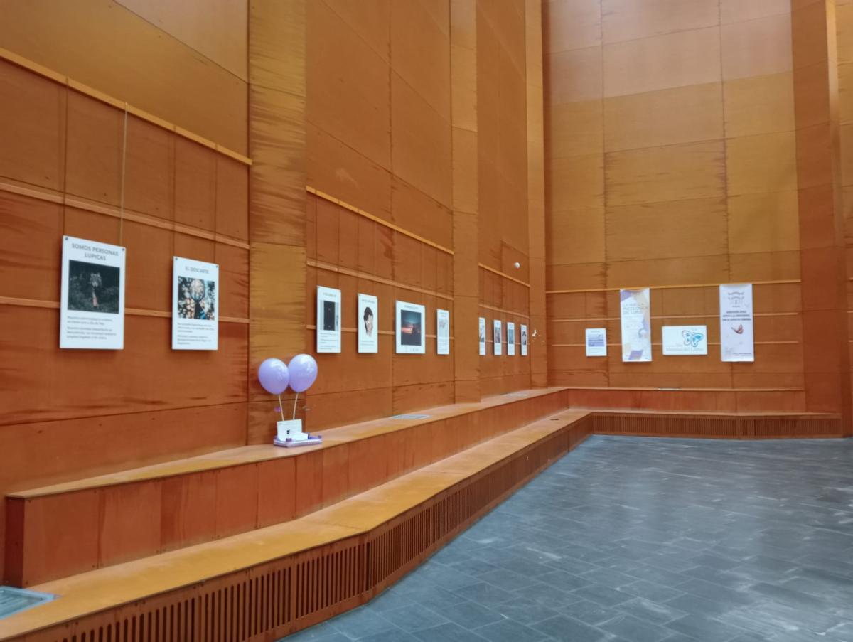 El centro cívico norte acoge estos días una exposición para concienciar sobre la enfermedad del lupus.