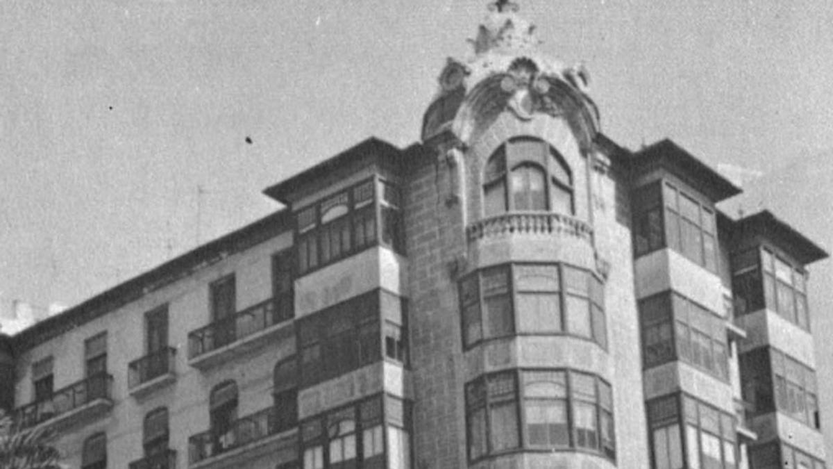 El desaparecido edificio Bergé de Alicante