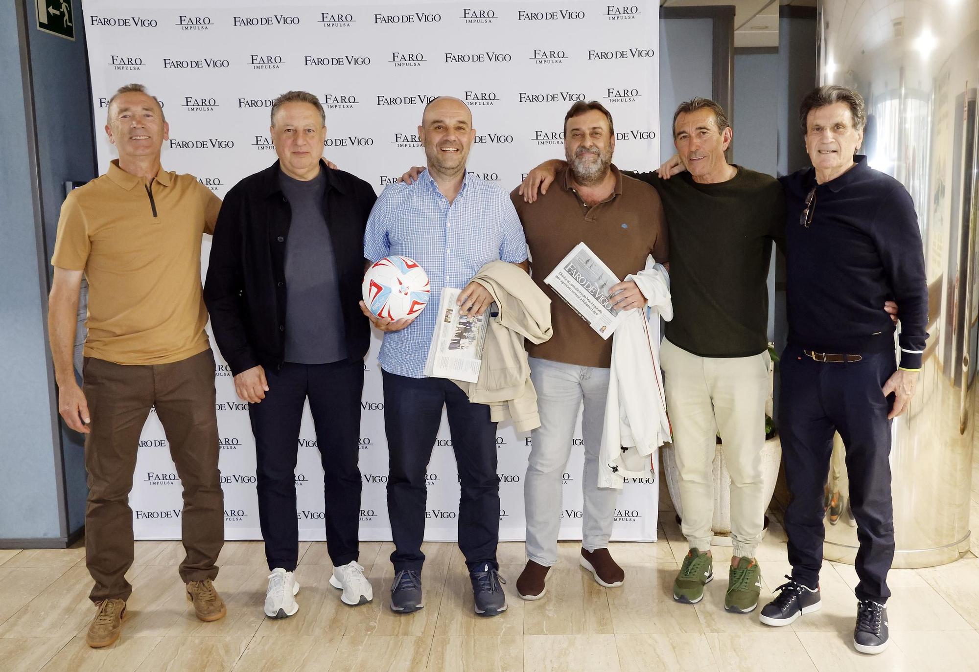 Encuentro de exjugadores y capitanes del Celta con suscriptores de FARO