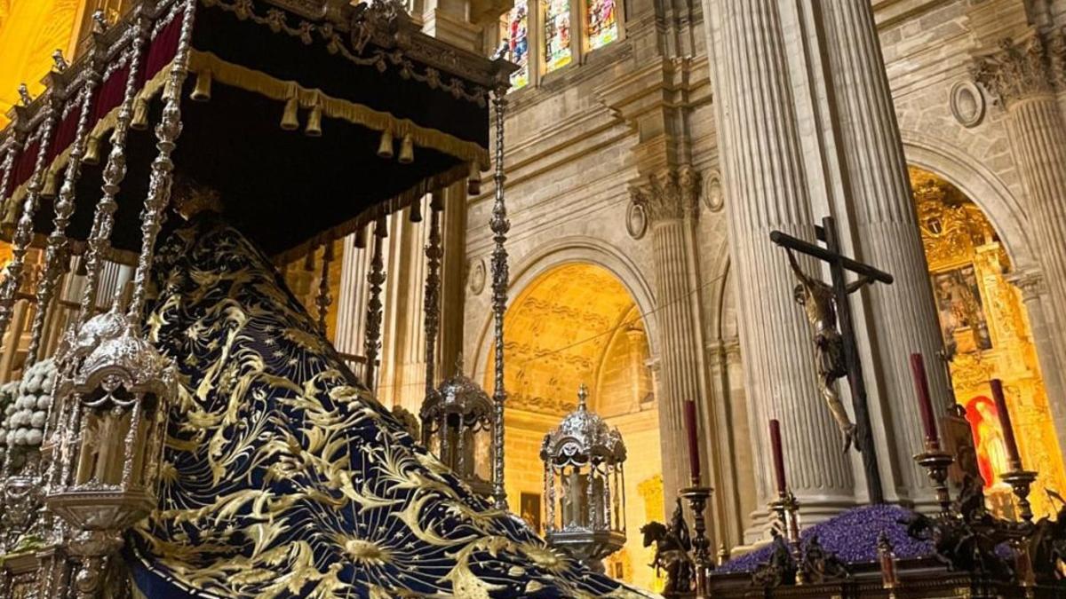 Los titulares de los Dolores de San Juan en la Catedral de Málaga.