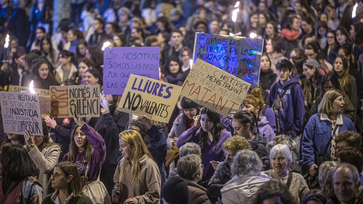 Manifestación del 8M en Barcelona