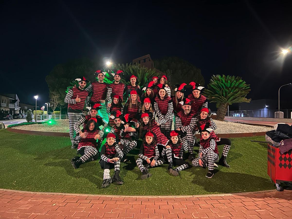 Una de les colles que va participar en el Carnaval de Vilamalla, l'any passat.