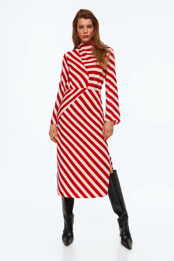 Vestido de rayas de H&M